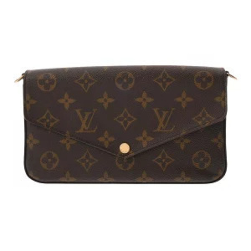 Louis Vuitton Monogram Pochette Felicie Canvas Shoulder Bag Fuschia Pink